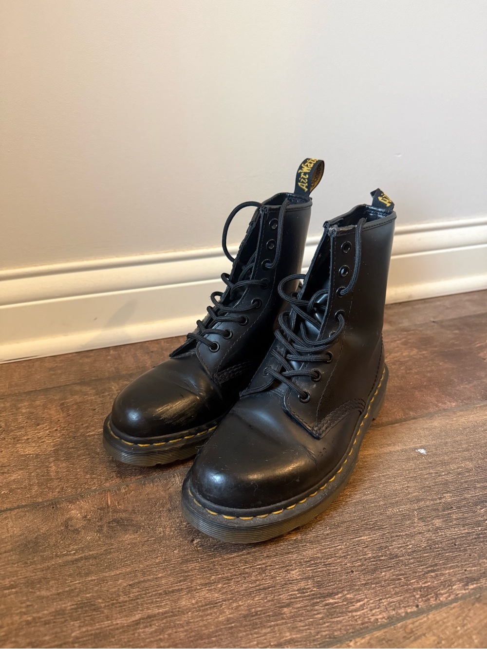 Dr. Martens Black Lace-Up Boots - Women